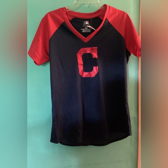 MLB Tops - NWOT Women’s Cleveland Guardians Baseball Jersey Tee Size Medium
